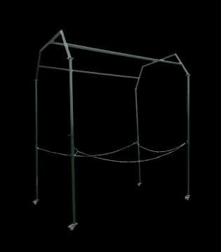 Standing frame for solariums